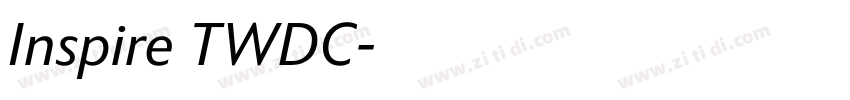 Inspire TWDC字体转换